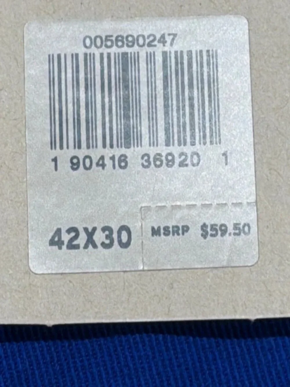 NWT $59.50 Levi's 569 Loose Straight Fit Stretch Men's Jeans 42X30 Bold Blue